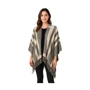Daytrip size OS striped Poncho.